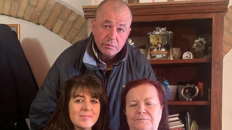 Mauro Dal Corso con la sorella Rosita e la madre Maria Bovo