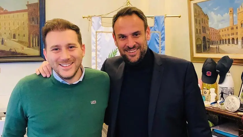 Riccardo Barbisan con Mario Conte