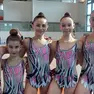 La squadra LE Allieve, oro alla prima prova della Winter Club di ginnastica ritmica