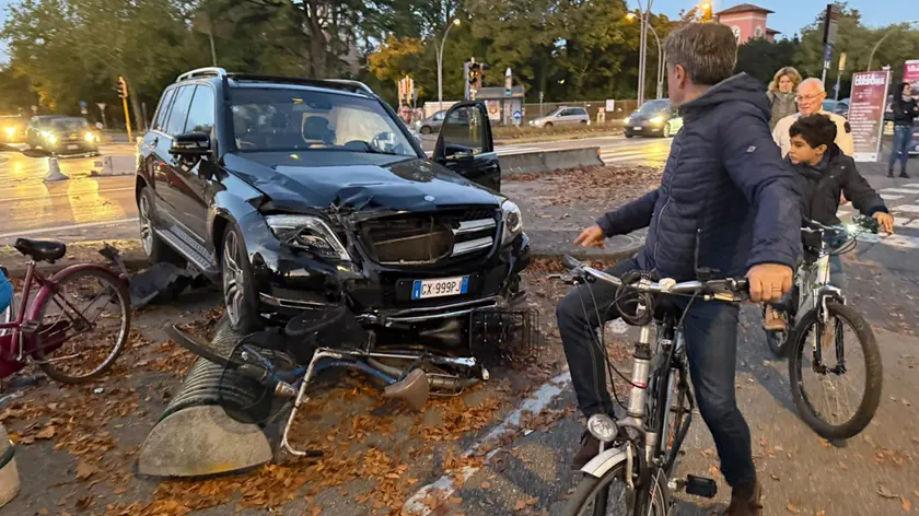 La scena dell'incidente