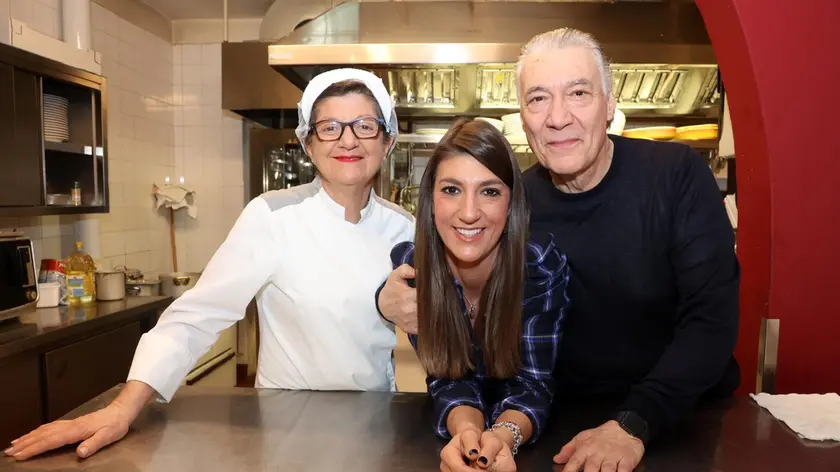 Oriana Orlando, con il marito e una delle sue figlie