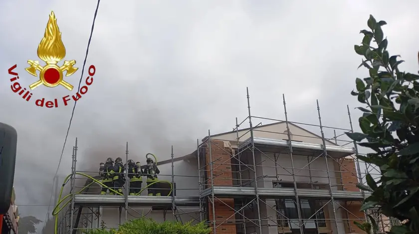 Abitazione in fiamme in via San Filippo a Spresiano