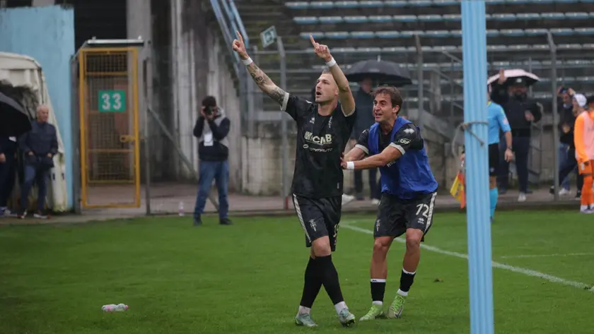 Un momento della partita. Foto film