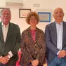 Il direttore generale Francesco Benazzi con la direttrice Laura Nollino e il direttore sanitario Stefano Formentini