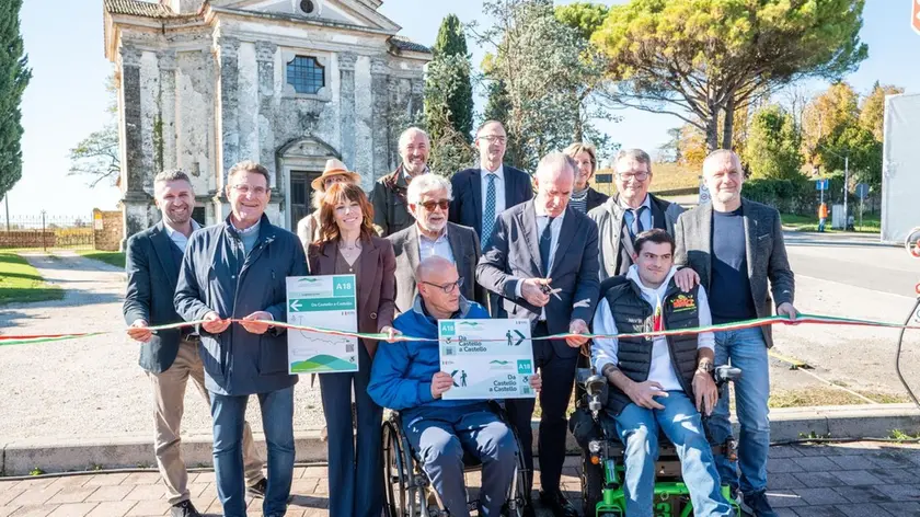 L'inaugurazione dell’itinerario "Da Castello a Castello" a Susegana