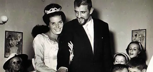 Memi Botter con la moglie Lyù