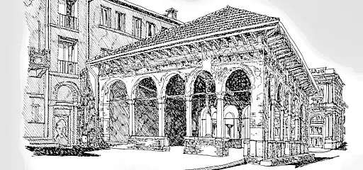 Loggia dei Grani, un'opera di Guglielmo Botter