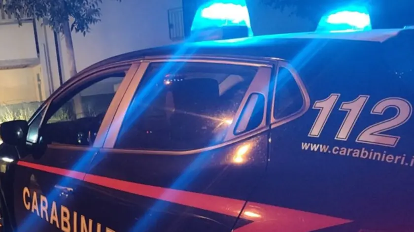 L'intervento dei carabinieri