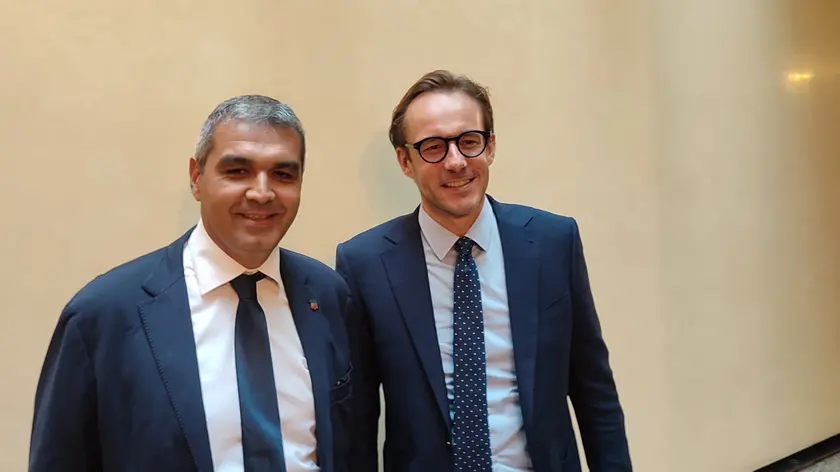 Il vicepresidente di palazzo Ferro Fini Enoch Soranzo e il capogruppo della Lega Alberto Villanova (Lega)