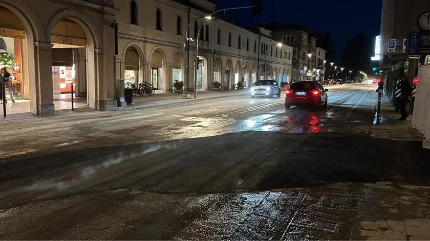 Il tratto del Terraglio nel centro di Mogliano