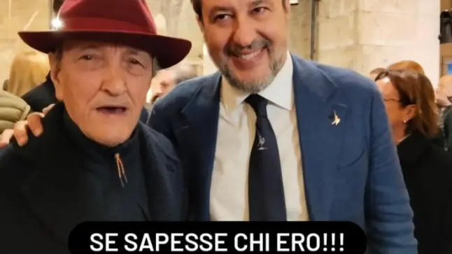 Lo scatto di Giampaolo Manca con Matteo Salvini a Treviso