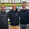 Da sinistra a destra: Nicola Fornasier, direttore generale del Conegliano; Alessandro Pontarollo, allenatore del Conegliano; Carlo Casagrande, direttore sportivo del Conegliano
