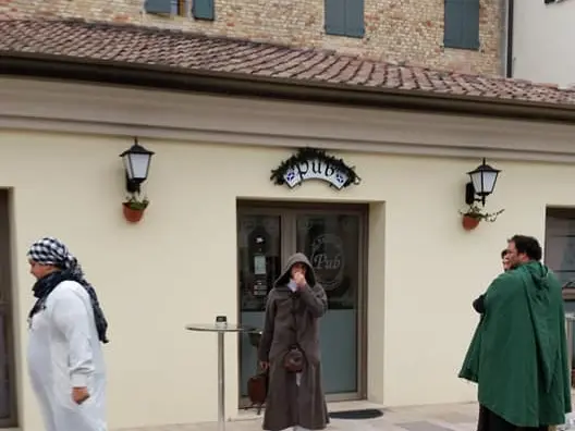 Il pub l’Antico Convento durante una delle feste celtiche