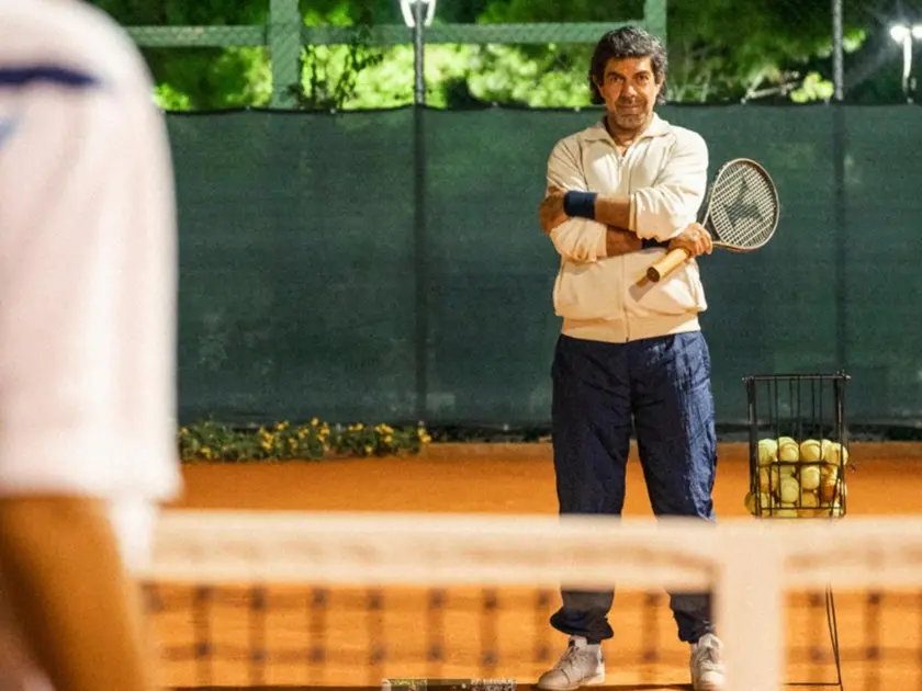 Il maestro con Pierfrancesco Favino