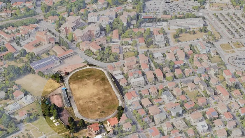 Chiesa Votiva, ex consorzio e area Mom