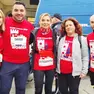 Al centro il questore di Treviso Alessandra Simone alla partenza della Run For Women