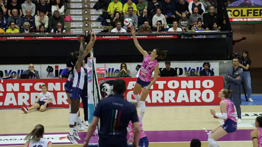 Un momento della partita. Fotofilm