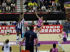 Un momento della partita. Fotofilm