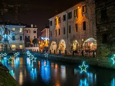 Le luminarie in centro a Treviso: tutto pronto per il Natale Incantato