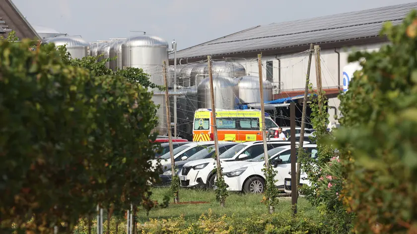 I soccorsi alla cantina Ca' di Rajo