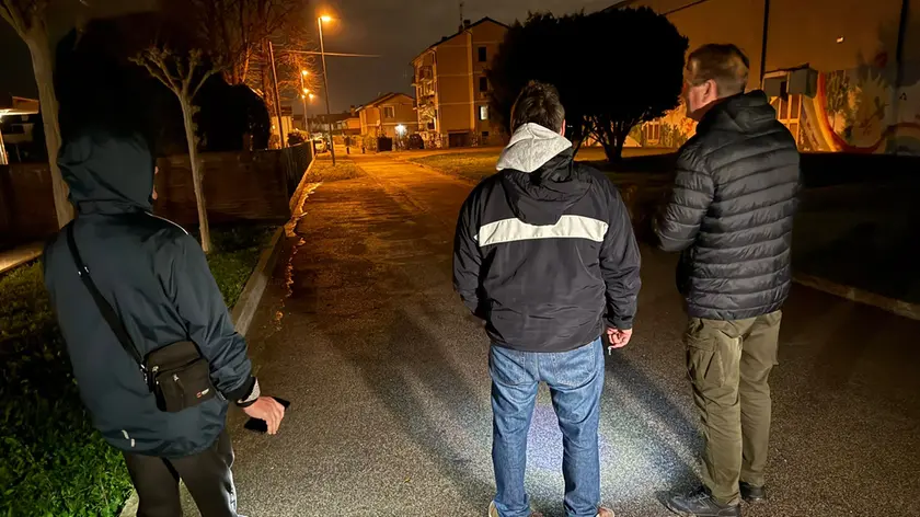 I tre partecipanti alle "ronde" di Roncade