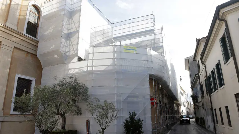 Il cantiere per il progetto di co-housing dell'Israa a Treviso