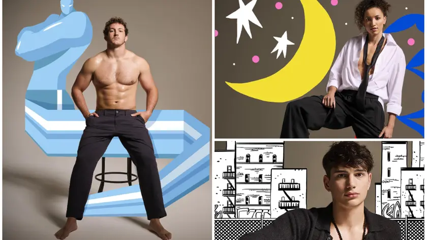 Da sinistra il capitano del Benetton Michele Mitch Lamaro; sopra la schiacciatrice di Conegliano Gabi; sotto il giovane play-guardia di TvB Tommaso Spinazzè