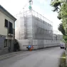 Il cantiere fermo in Villa Olivotti a Porcellengo