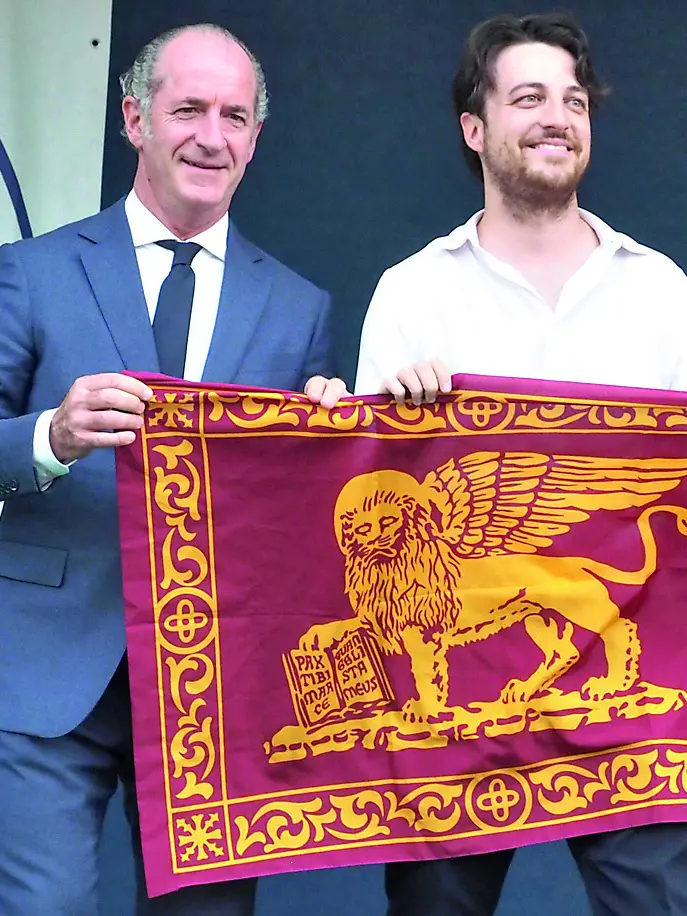 Alberto Stefani e Luca Zaia