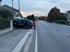 Un posto di blocco dei carabinieri