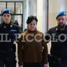 Olena Stasiuk in tribunale per l’interrogatorio di garanzia (foto Andrea Lasorte)