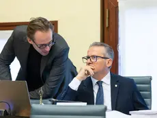 L’ex capogruppo della Lega Alberto Villanova assieme a Roberto Ciambetti, ex presidente del Consiglio