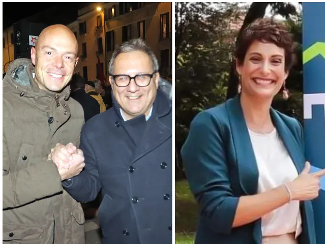 I trevigiani al Ferro Fini: da sinistra Paolo Galeano, Giovanni Manildo, Rossella Cendron, Nicolò Rocco