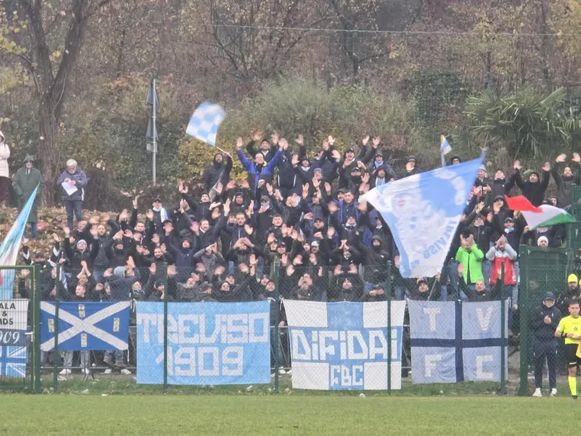 I tifosi del Treviso in trasferta a Conegliano