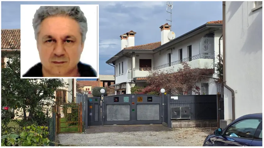 Il luogo della tragedia e nel riquadro la vittima, Luca Trinca