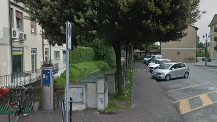 La zona in cui è avvenuto l’investimento dell’anziano ciclista a Oderzo