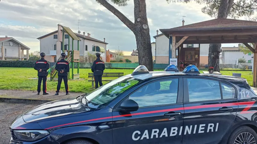 Il sopralluogo dei carabinieri a Zero Branco