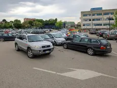 L'attuale parcheggio presso l'ospedale di Montebelluna