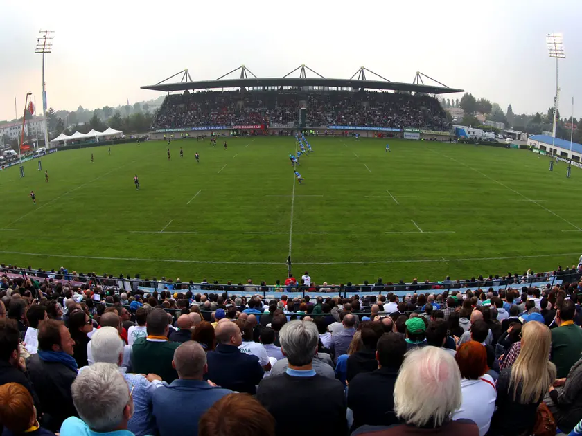 Lo stadio di rugby di Monigo