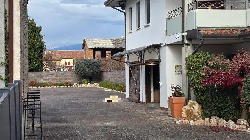 Il luogo della tragedia a Barcon, frazione di Vedelago