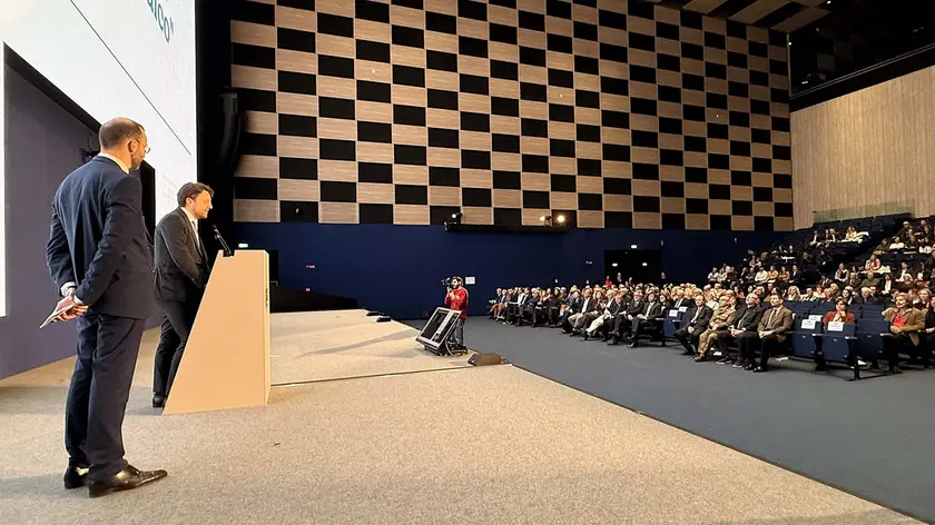 L'intervento di Alberto Stefani al centro congressi per la Giornata del Medico