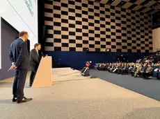 L'intervento di Alberto Stefani al centro congressi per la Giornata del Medico