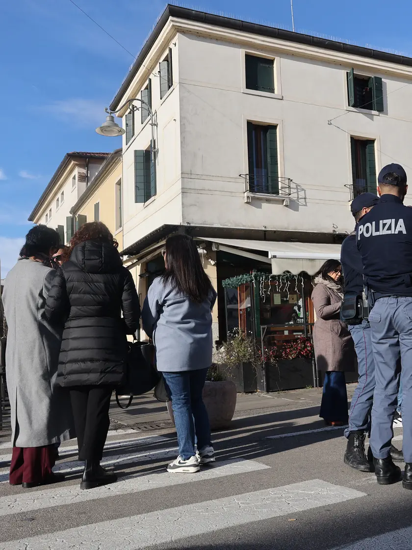 Genitori e polizia in zona porta San Tomaso a Treviso