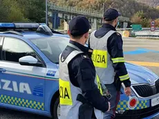 Posto di blocco della Polizia Stradale