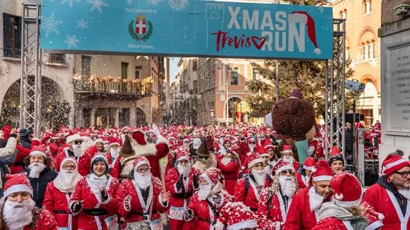 Una precedente edizione della Treviso Christmas Run