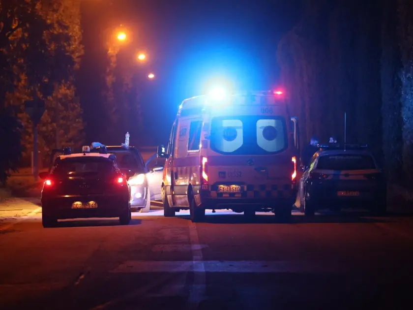 L'intervento di un'ambulanza