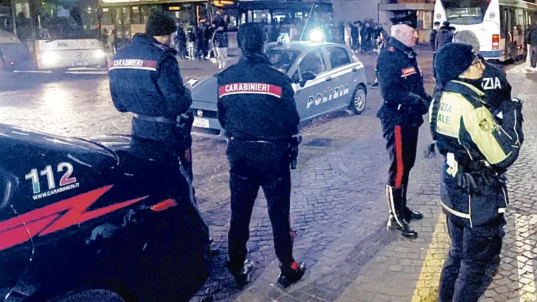 Controlli a Treviso delle forze dell'ordine