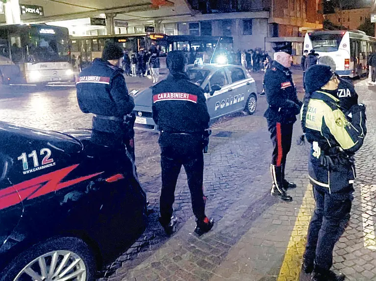 Controlli a Treviso delle forze dell'ordine