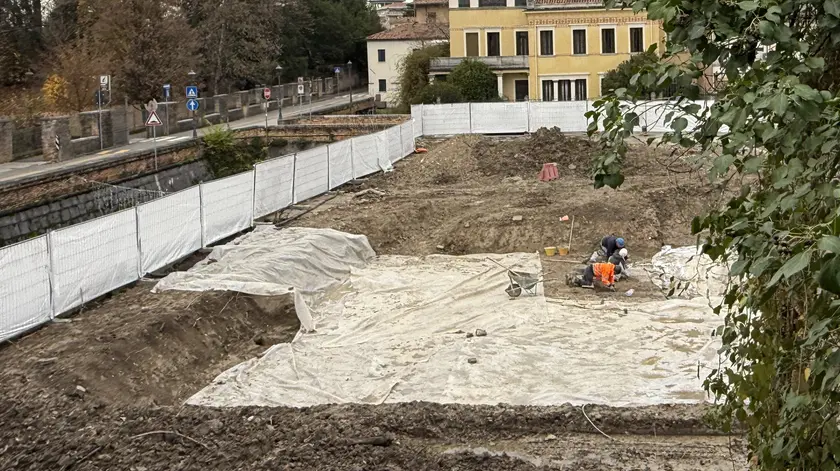 L'area interessata dagli scavi archeologici