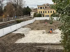 L'area interessata dagli scavi archeologici
